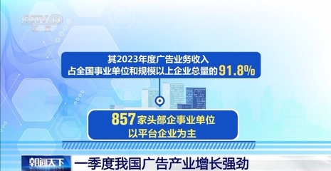 2740.6亿元!一季度我国广告产业增长强劲